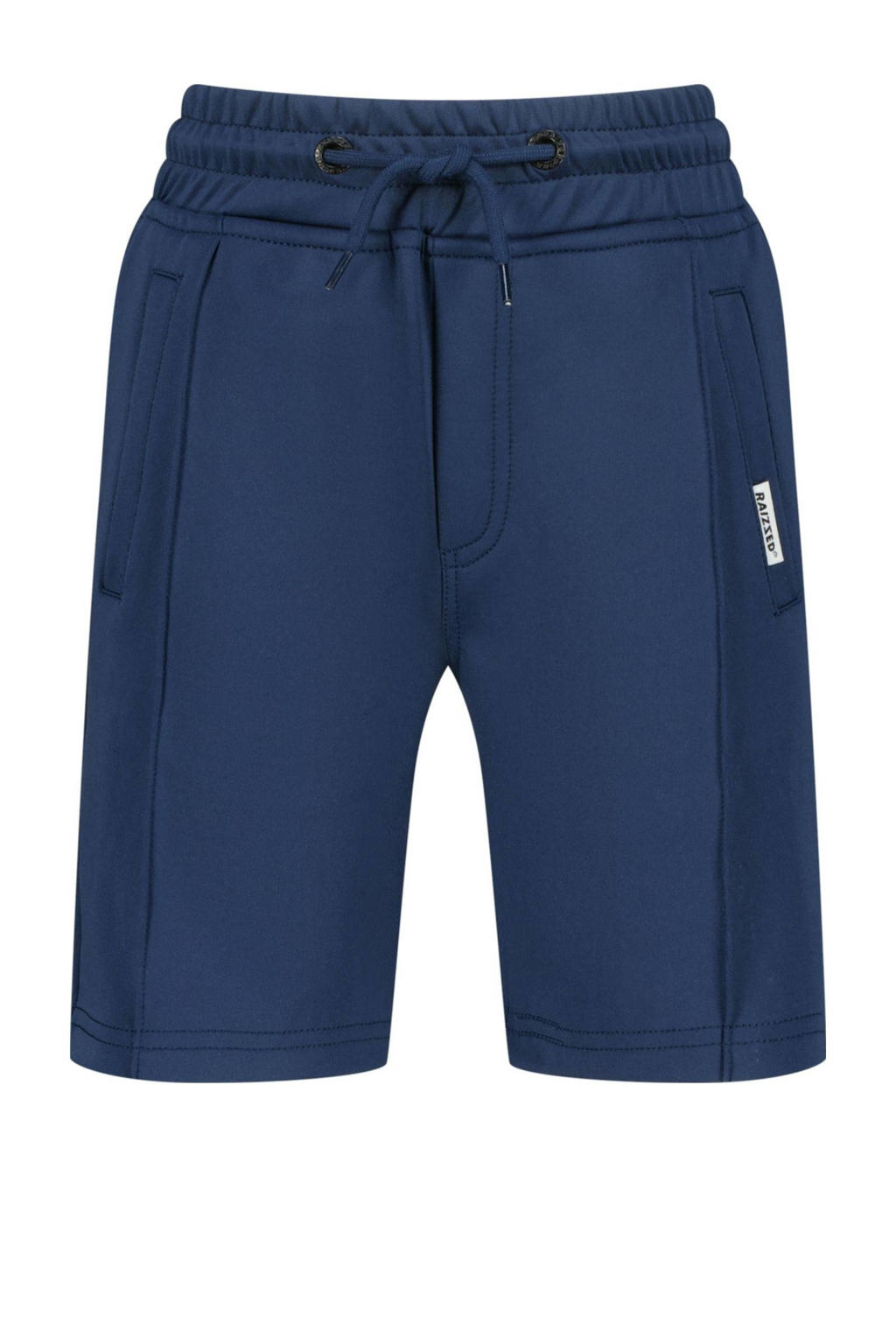 Donkerblauwe jongens Raizzed relaxed casual short van polyester met regular waist, elastische tailleband met koord en effen