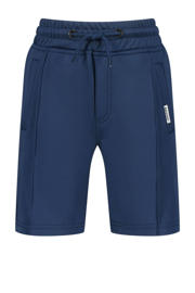 thumbnail: Donkerblauwe jongens Raizzed relaxed casual short van polyester met regular waist, elastische tailleband met koord en effen