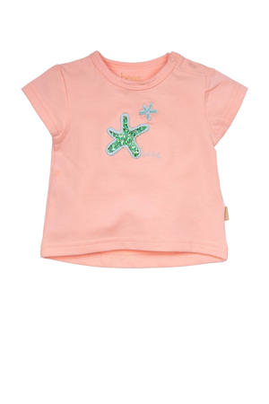 T-shirt roze met pailletten