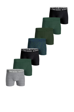   boxershort - set van 7 groen / grijs / zwart