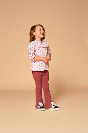 flared legging paars