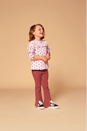 flared legging paars