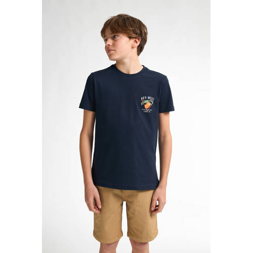 Petrol Industries T-shirt marine Blauw Jongens Katoen Ronde hals Effen - maat 140 afbeelding