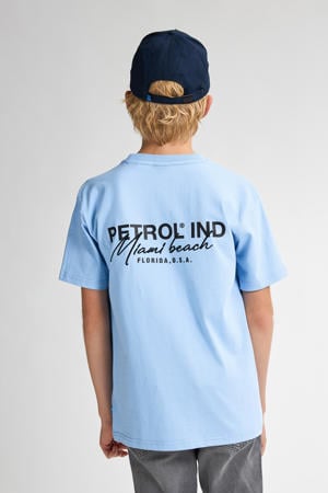 T-shirt met backprint blauw