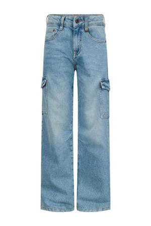 relaxed loose fit jeans light blue denim
