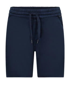 straight sweatshort donkerblauw