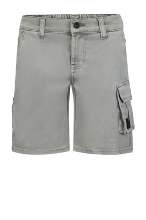 denim relaxed cargo short groen