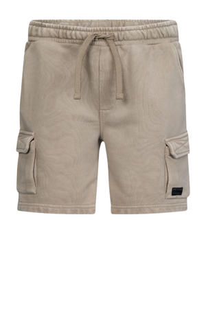 relaxed cargo sweatshort lichtbruin