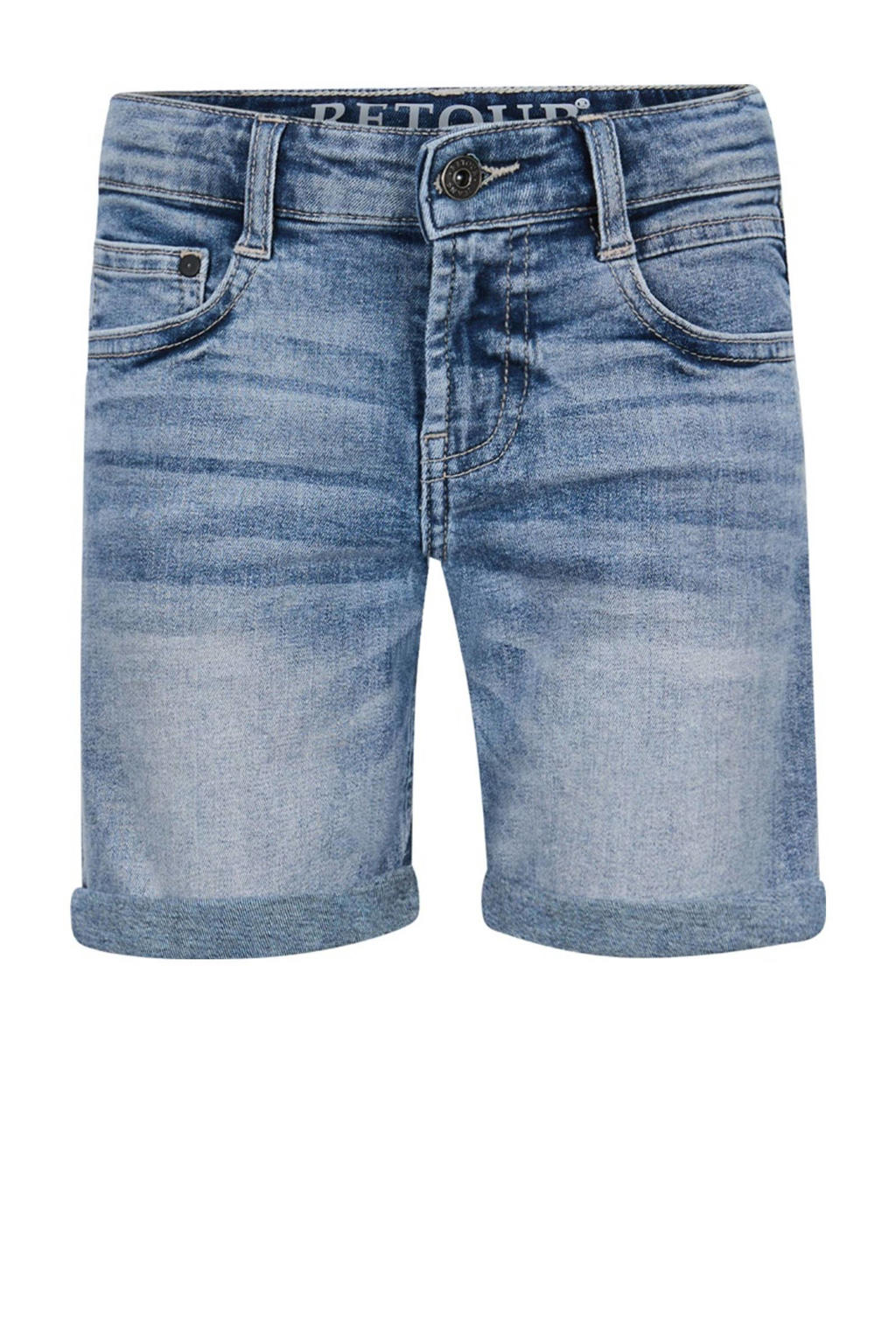 Retour Jeans denim straight short light blue denim