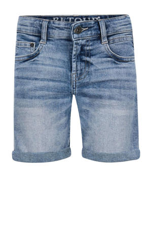 denim straight short light blue denim