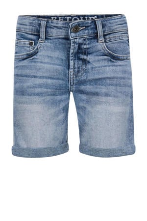 denim straight short light blue denim
