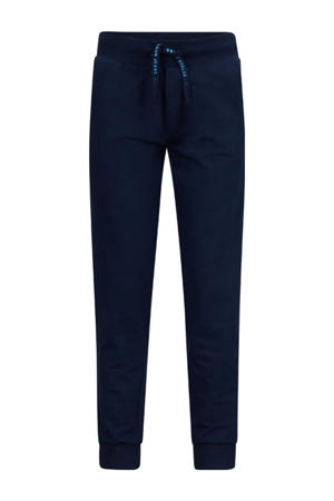 straight joggingbroek donkerblauw