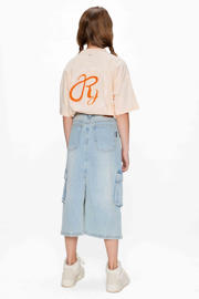 thumbnail: Retour Jeans denim spijkerrok light blue denim