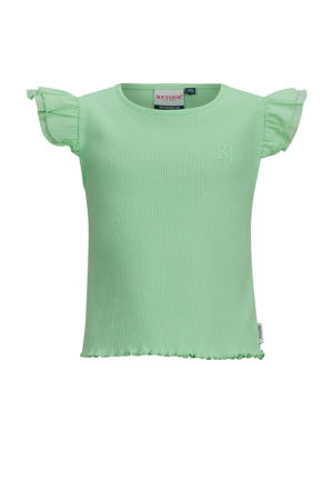 T-shirt groen rib gebreid