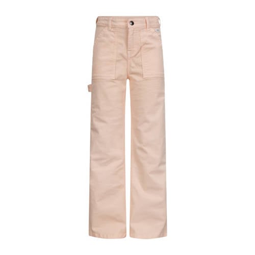 Retour Jeans loose casual broek roze Meisjes Stretchkatoen Effen