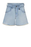 Bleached blue denim
