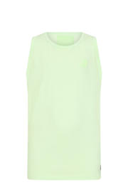 thumbnail: Groene jongens Retour Jeans singlet van stretchkatoen met effen en ronde hals