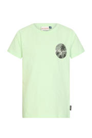 thumbnail: Groene jongens Retour Jeans T-shirt van katoen met backprint, korte mouwen en ronde hals