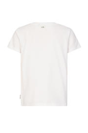 thumbnail: Witte meisjes Retour Jeans T-shirt van katoen met printopdruk, korte mouwen en ronde hals