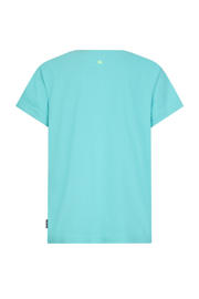 thumbnail: Blauwe jongens Retour Jeans T-shirt van katoen met printopdruk, korte mouwen en ronde hals