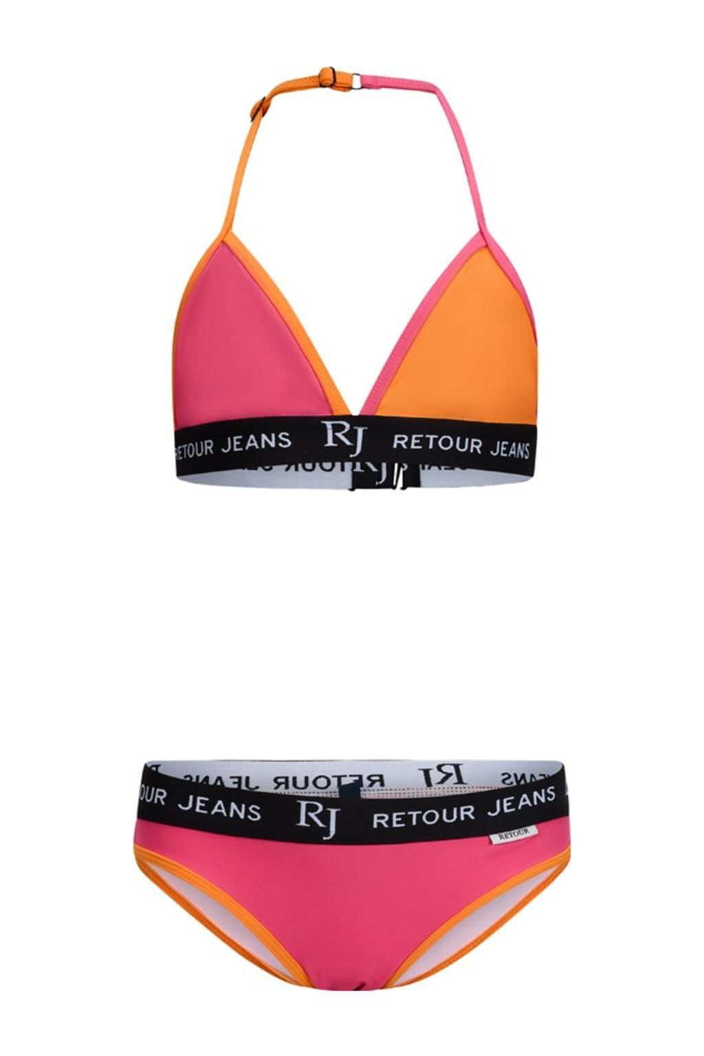 Retour Jeans triangel bikini fuchsia/oranje
