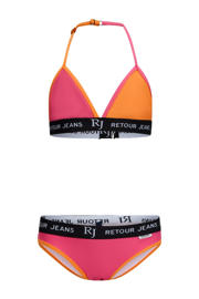 thumbnail: Retour Jeans triangel bikini fuchsia/oranje