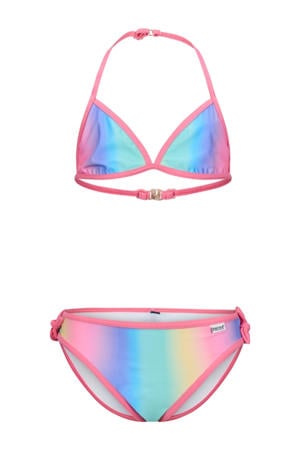 triangel bikini roze/multicolor