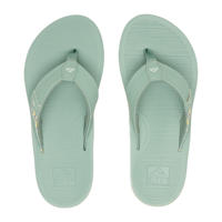 thumbnail: Mintgroene dames Reef Santa Ana teenslippers van imitatieleer 