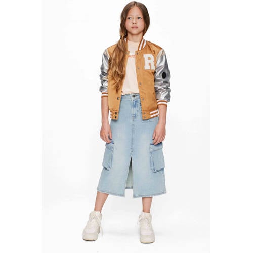 Retour Jeans bomberjack bruin Jas Meisjes Polyester Ronde hals Meerkleurig