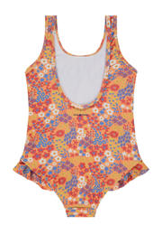 thumbnail: Stains&Stories badpak met ruches oranje/blauw/rood