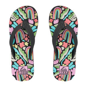 Kids Ahi  teenslippers zwart/multi