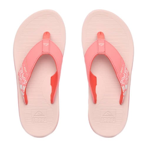 Reef Santa Ana teenslippers koraalrood Meisjes Imitatieleer