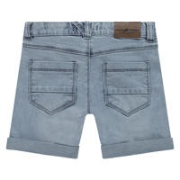 thumbnail: Medium blue denim jongens Stains&Stories regular short van denim met rits- en knoopsluiting en effen