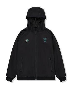 sweatvest zwart/donkergroen