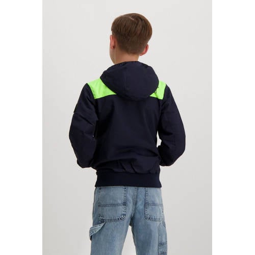 Cars jack blauw Jas Jongens Nylon Capuchon Effen
