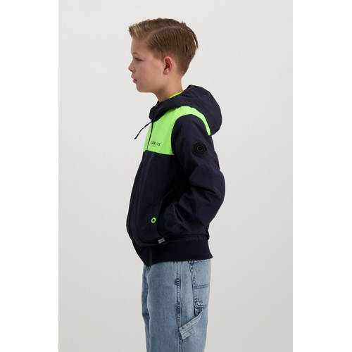 Cars jack blauw Jas Jongens Nylon Capuchon Effen