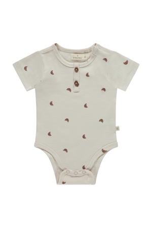 romper ecru/bruin