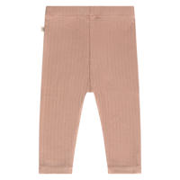 thumbnail: Oudroze meisjes A Tiny Story regular babybroek van stretchkatoen met elastische tailleband en effen