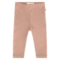 thumbnail: Oudroze meisjes A Tiny Story regular babybroek van stretchkatoen met elastische tailleband en effen