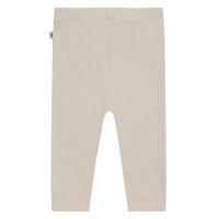 thumbnail: Ecru jongens A Tiny Story regular babybroek van stretchkatoen met elastische tailleband en effen