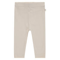 thumbnail: Ecru jongens A Tiny Story regular babybroek van stretchkatoen met elastische tailleband en effen