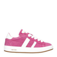 thumbnail: Fuchsia meisjes Red Code suède sneakers met rits- en vetersluiting
