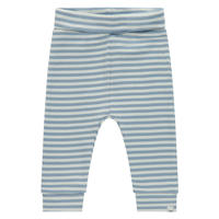 thumbnail: Blauw en witte Babyface regular babybroek van stretchkatoen met elastische tailleband en effen