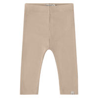 thumbnail: Beige Babyface regular babybroek van stretchkatoen met elastische tailleband en effen