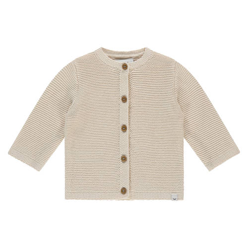 Babyface vest ecru grof gebreid Jongens/Meisjes Katoen Ronde hals Effen