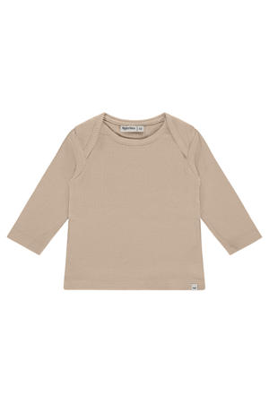 longsleeve beige rib gebreid