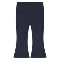 thumbnail: Blauwe meisjes Babyface flared legging van stretchkatoen met regular waist, elastische tailleband en effen