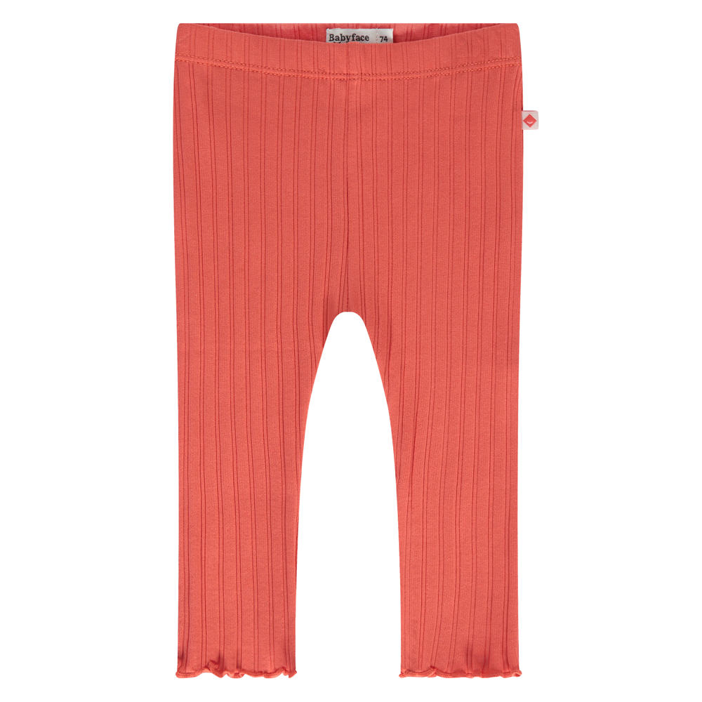 Oranje meisjes Babyface slim legging van stretchkatoen met regular waist, elastische tailleband en effen