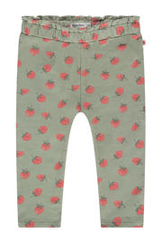 thumbnail: Groen en rode meisjes Babyface regular babybroek van sweat materiaal met elastische tailleband
