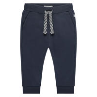thumbnail: Blauwe jongens Babyface regular joggingbroek van sweat materiaal met elastische tailleband met koord en effen